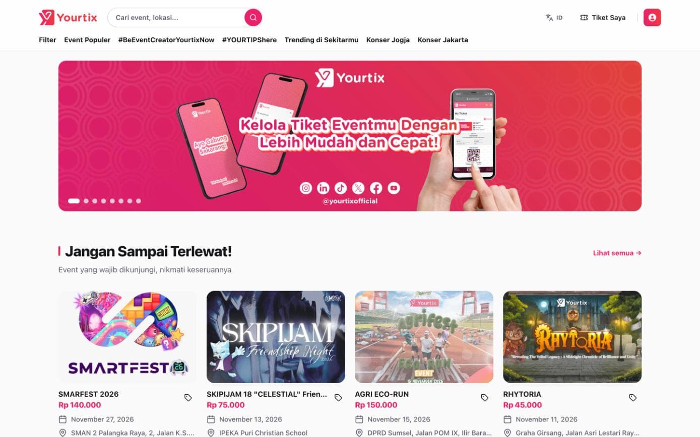 Yourtix website